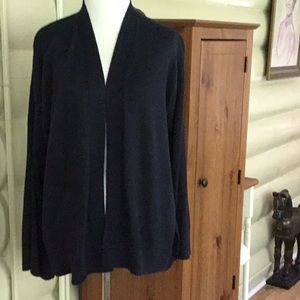 Loft black open sweater